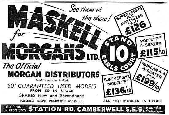 Maskell For Morgans - Morgan Distributor                         