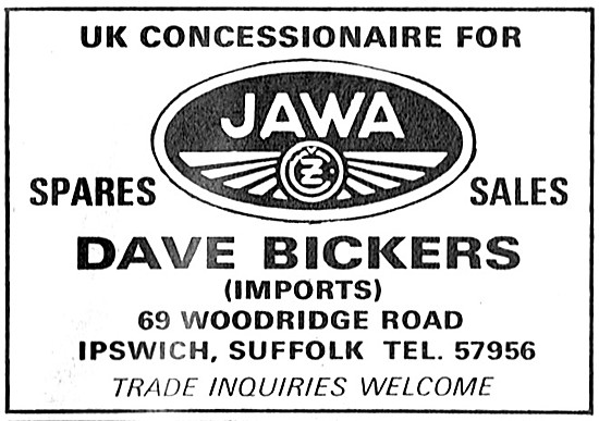 Dave Bickers Jawa MZ Sales & Service                             