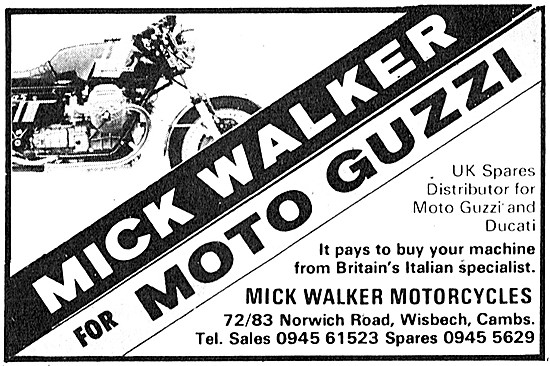Mick Walker Motorcycles - Mick Walker Moto Guzzi Distributor     