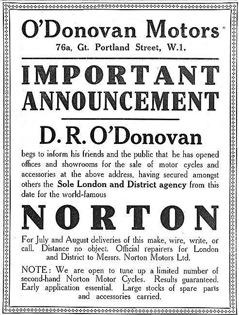 Norton Dealers 1920                                              