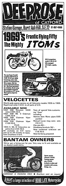 Deeprose Brothers Motor Cycle Sales & Service                    