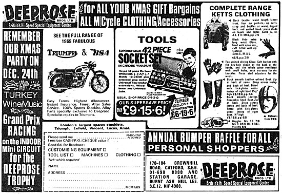 Deeprose Brothers Motor Cycle Sales & Service                    