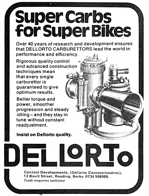 Dellorto Carburetters                                            