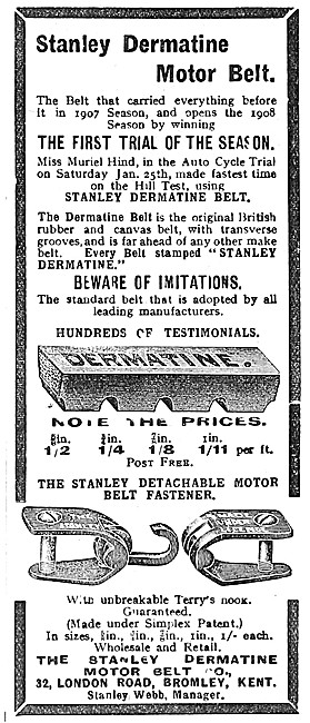 Dermatine Motor Cycle Drive Belts                                