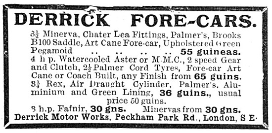 1904 4 H.P. Derrick Fore-Car                                     