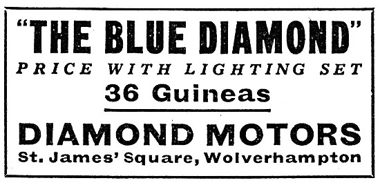 1930 Blue Diamond Motor Cycle - Diamond Motor Cycles             