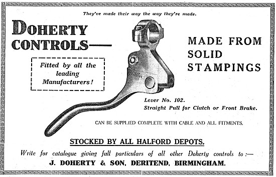 Doherty Motorcycle Control Levers                                