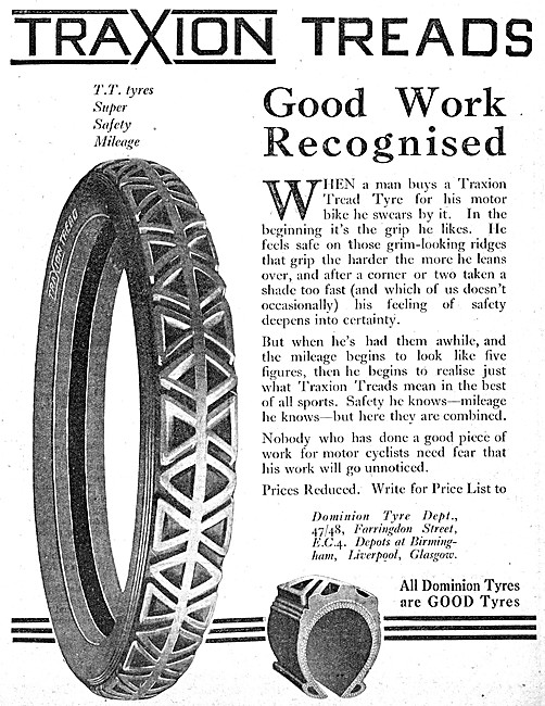 Dominion Traxion Tread Motorcycle Tyres                          