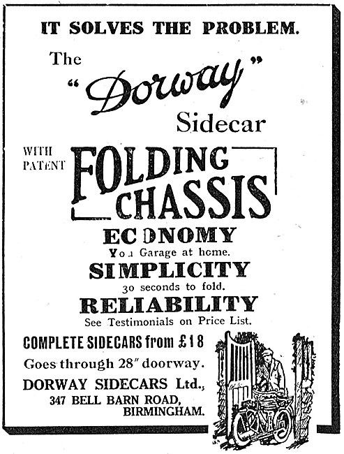 Dorway Sidecars - Dorway Folding Chassis Sidecars                
