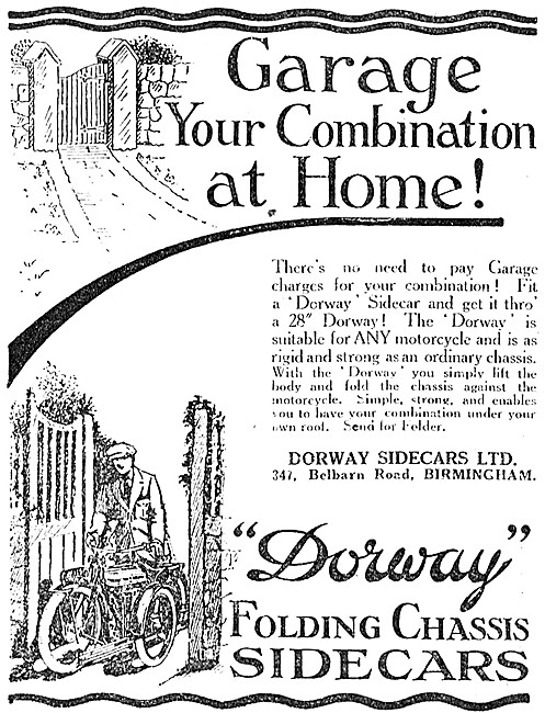 1924 Dorway Sidecars - Dorway Folding Chassis Sidecars           