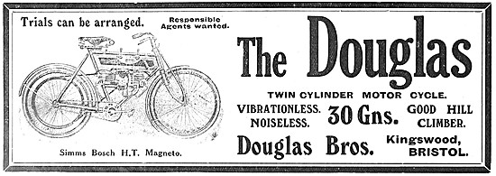 Douglas Motor Cycles 1908                                        