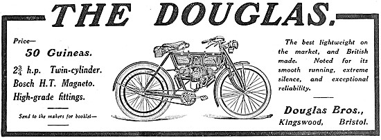 1908 Douglas 2.75 hp Motor Cycle                                 