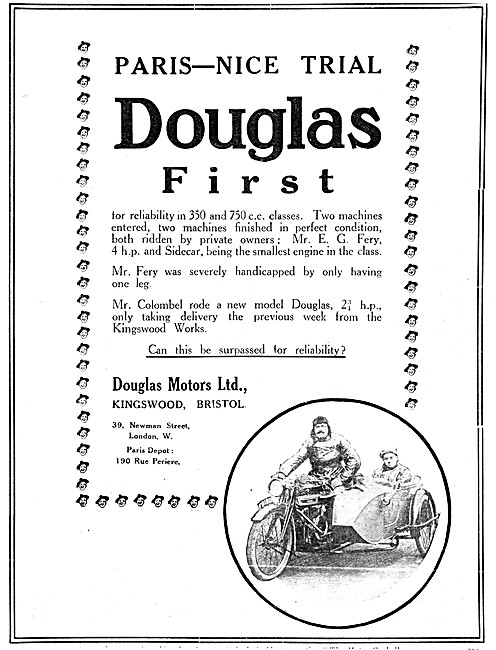 1920 Douglas Motorcycles                                         