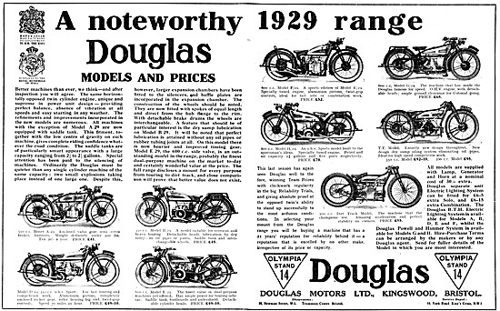 Douglas E.29 Motor Cycle - Douglas B.29 Motor Cycle 1928         