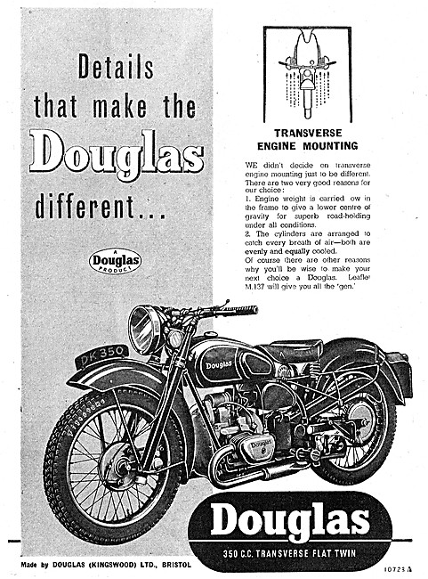 Douglas Transverse Twin Motor Cycles 1947                        