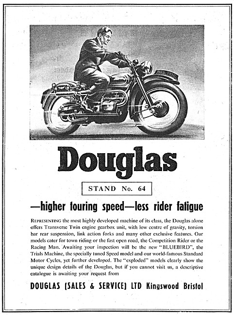1949 Douglas Transverse Twin  Motor Cycle - Douglas Bluebird     