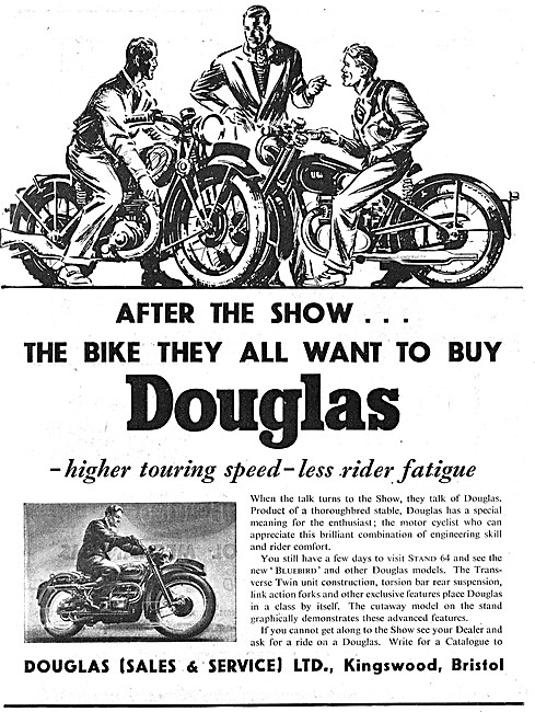 1949 Douglas Transverse Twin Motor Cycles                        