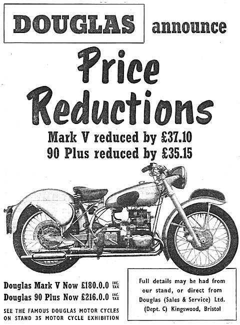 Douglas Mark V Motor Cycle - Douglas Model 90 Plus               