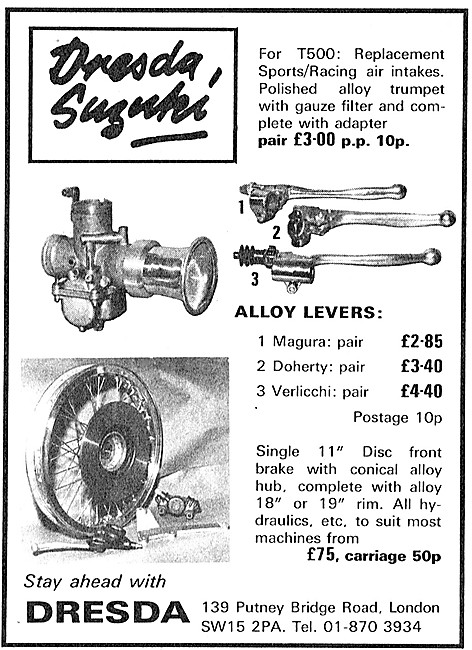 Dresda Suzuki Performance Parts 1972                             