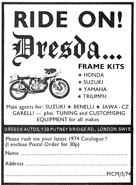 Dresda Motorcycle Frame Kits                                     