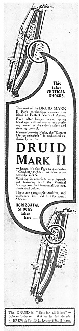 Druid Mark II Motor Cycle Spring Forks                           