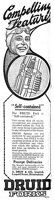 Druid Motor Cycle Forks 1922                                     
