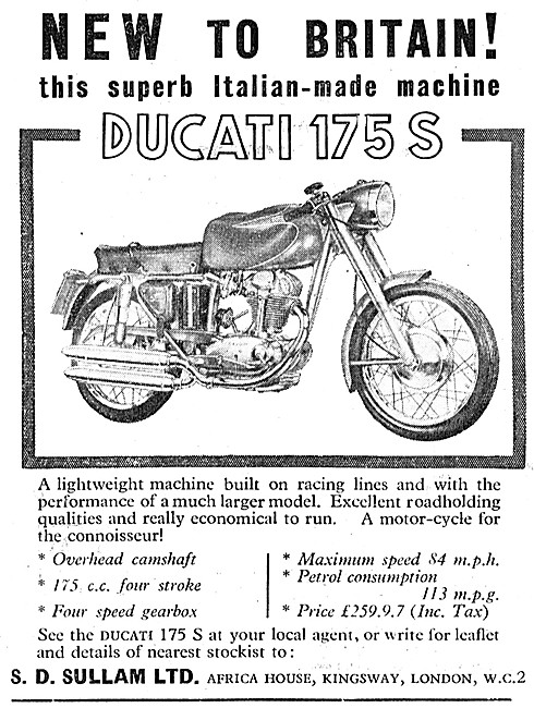 1958 Ducati 175 S                                                