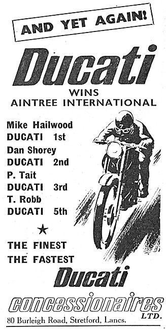 Ducati Aintree Race Success Mike Hailwood                        