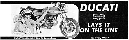 1979 Ducati Motor Cycles Advert                                  