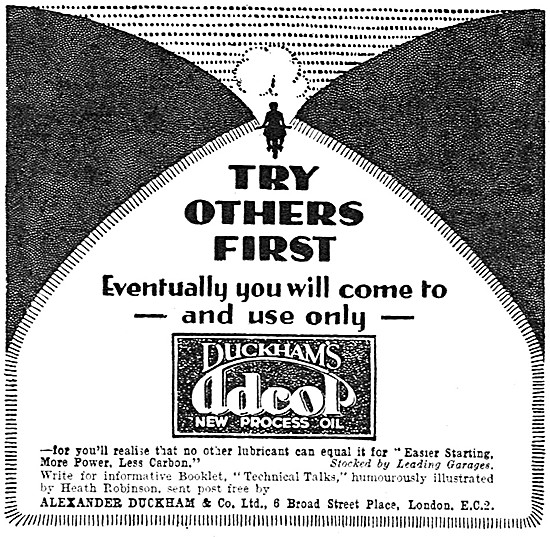 Duckhams Adcol Lubricants                                        
