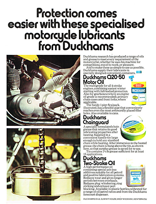 Duckhams Q20-50 Motor Oil - Duckhams Chainguard                  