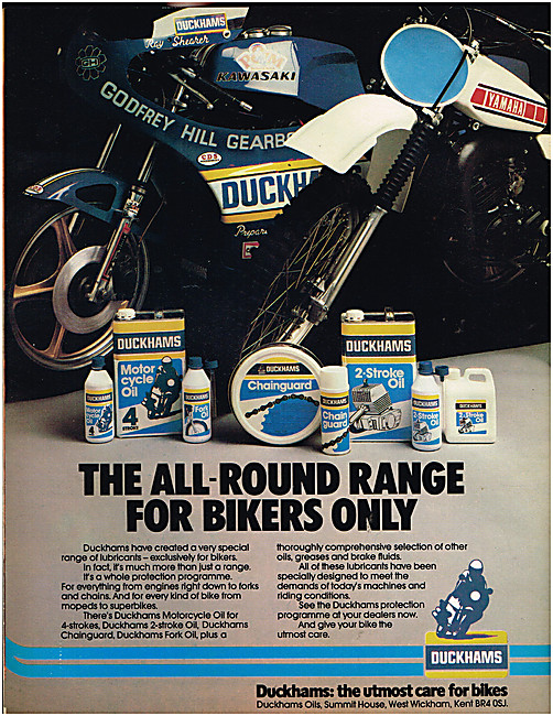 Duckhams Motor Cycle Lubrication Products - Duckhams Oil         