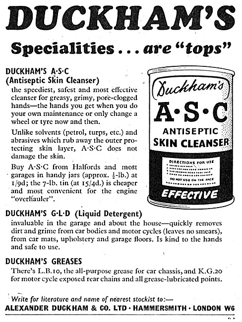 Duckhams A.S.C. Antiseptic Skin Cleanser                         