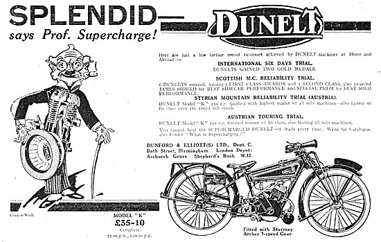 1926 Dunelt Model K Motor Cycle                                  