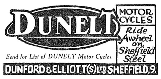 Dunelt Motor Cycles 1935 Advert                                  