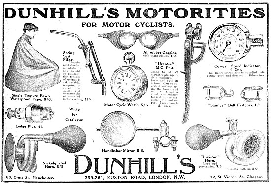 Dunhills Motor Cycle Parts & Accessories                         