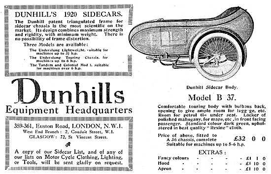 1919 Dunhills Sidecar                                            
