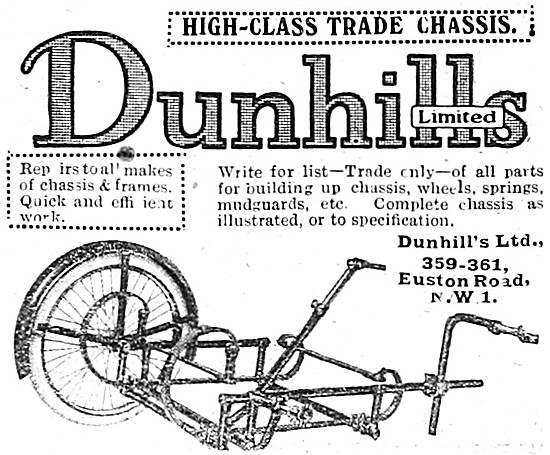Dunhills High-Class Trade Sidecars                               