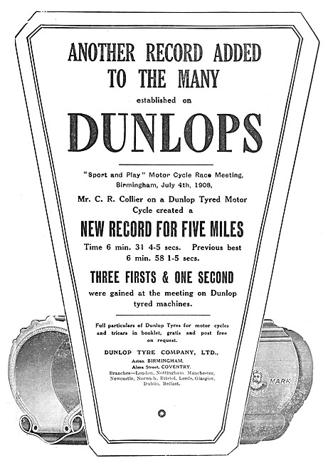 Dunlop Motor Cycle Tyres                                         