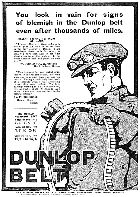 1913 Dunlop Belts                                                