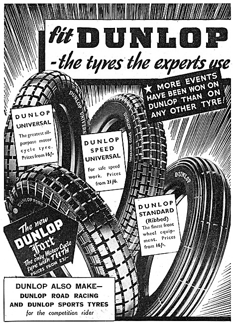 Dunlop Universal Motor Cycle Tyres                               