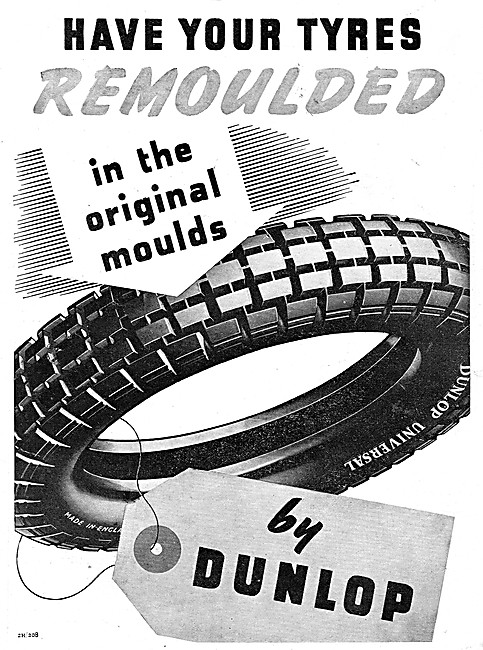 Dunlop Remoulded Motor Cycle Tyres                               