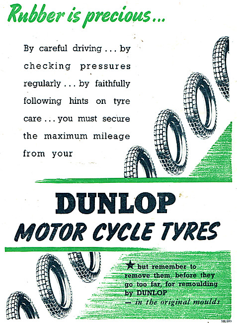 Dunlop  Motor Cycle Tyre Remoulds                                