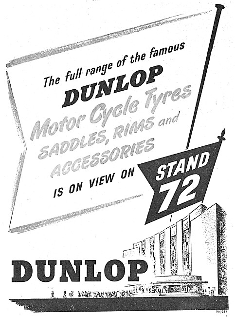 Dunlop Motor Cycle Tyres 1949 Patterns                           
