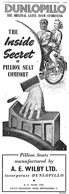 Dunlopillo Latex Foam Cushioning 1950 Advert                     