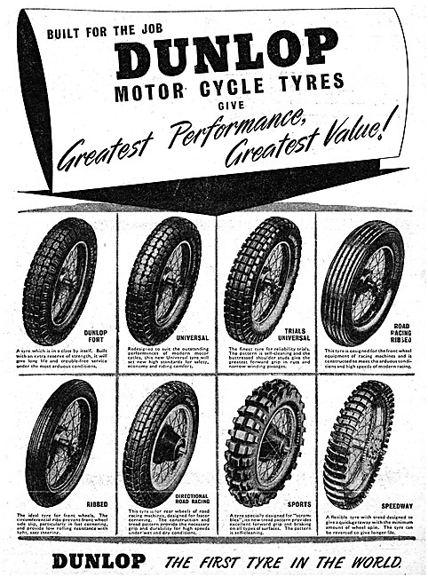 Dunlop Motor Cycle Tyres                                         