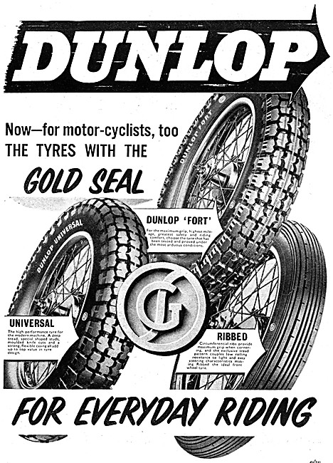 Dunlop Gold Seal Motor Cycle Tyres - Dunlop Fort Tyres           