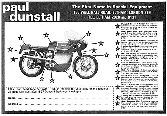 Paul Dunstall Specialist Motorcycle Equipment                    