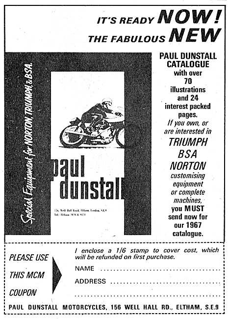 Dunstall Motorcycle Products                                     