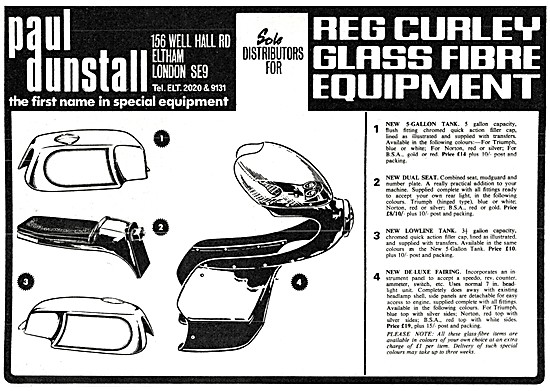 Paul Dunstall  Custom Parts - Reg Curley                         